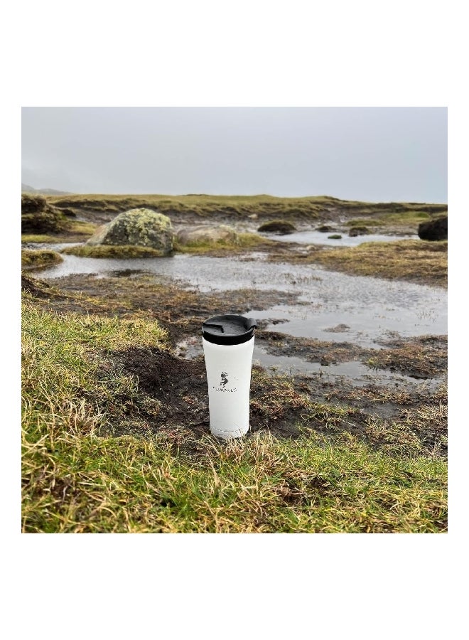Aquapelli C116 Double Walled Insulated Travel Mug Arctic White and Black 480 ml 90049 - Image 4